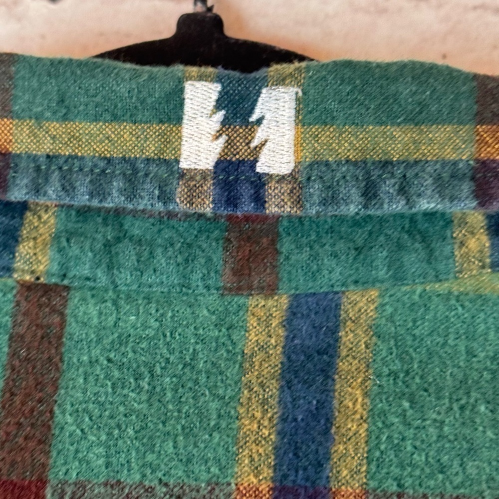The Hundreds Men's 2XL Green Plaid Button Down Flannel Shirt Embroidered Cotton - Picture 7 of 9